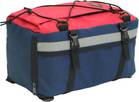 Сверху велосумки на багажник расположен объемный карман и крепление для дополнительного груза: превью