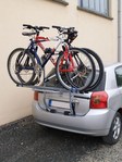Автомобильный велобагажник для 2-х велосипедов на заднюю дверь Menabo Steel Bike 2 ME 391000 / 60585